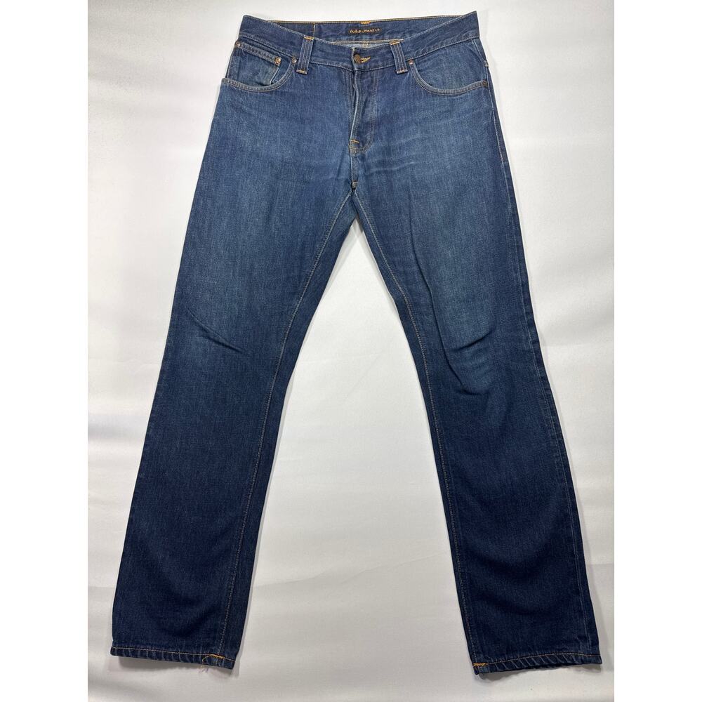 Nudie Jeans Co. Men's Hank Rey Regular Straight Fit Denim Jeans - 32x34 (33x32)